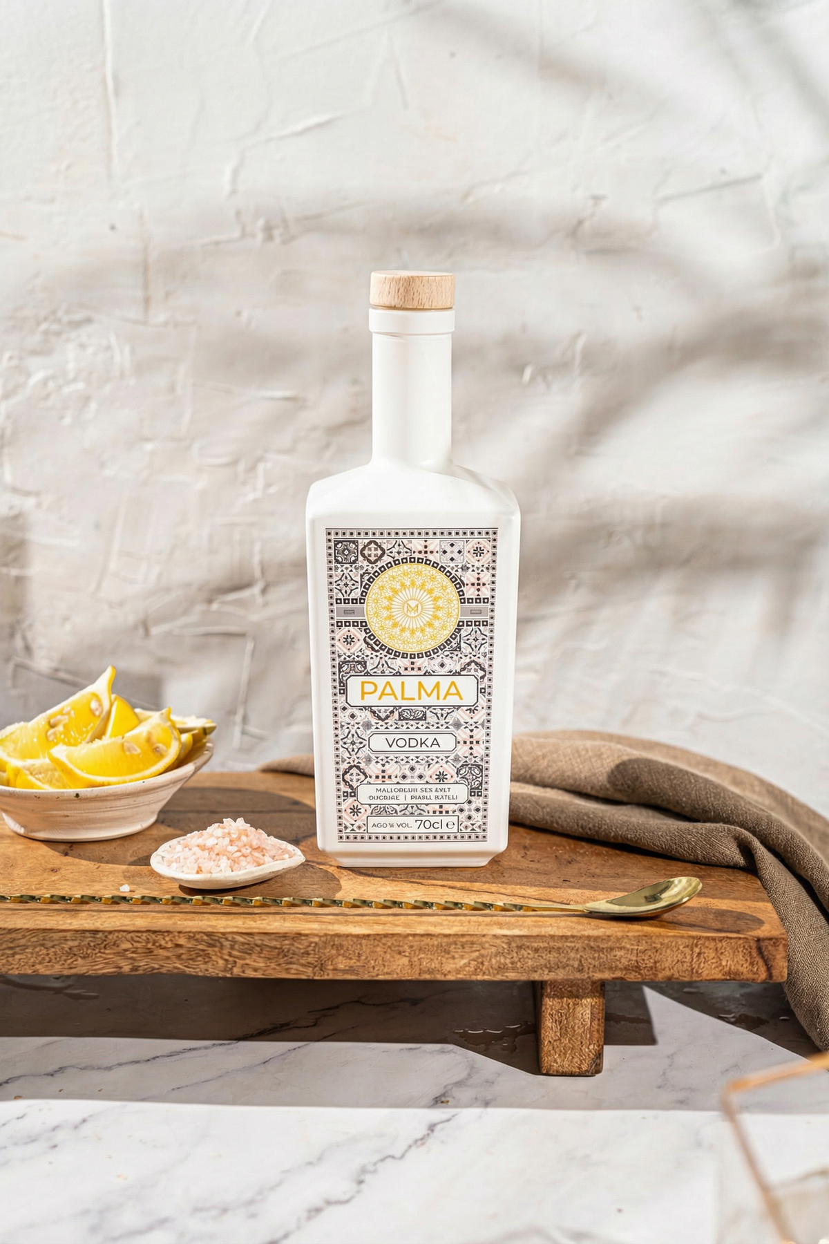 Palma Vodka with lemon and Flor de Sal