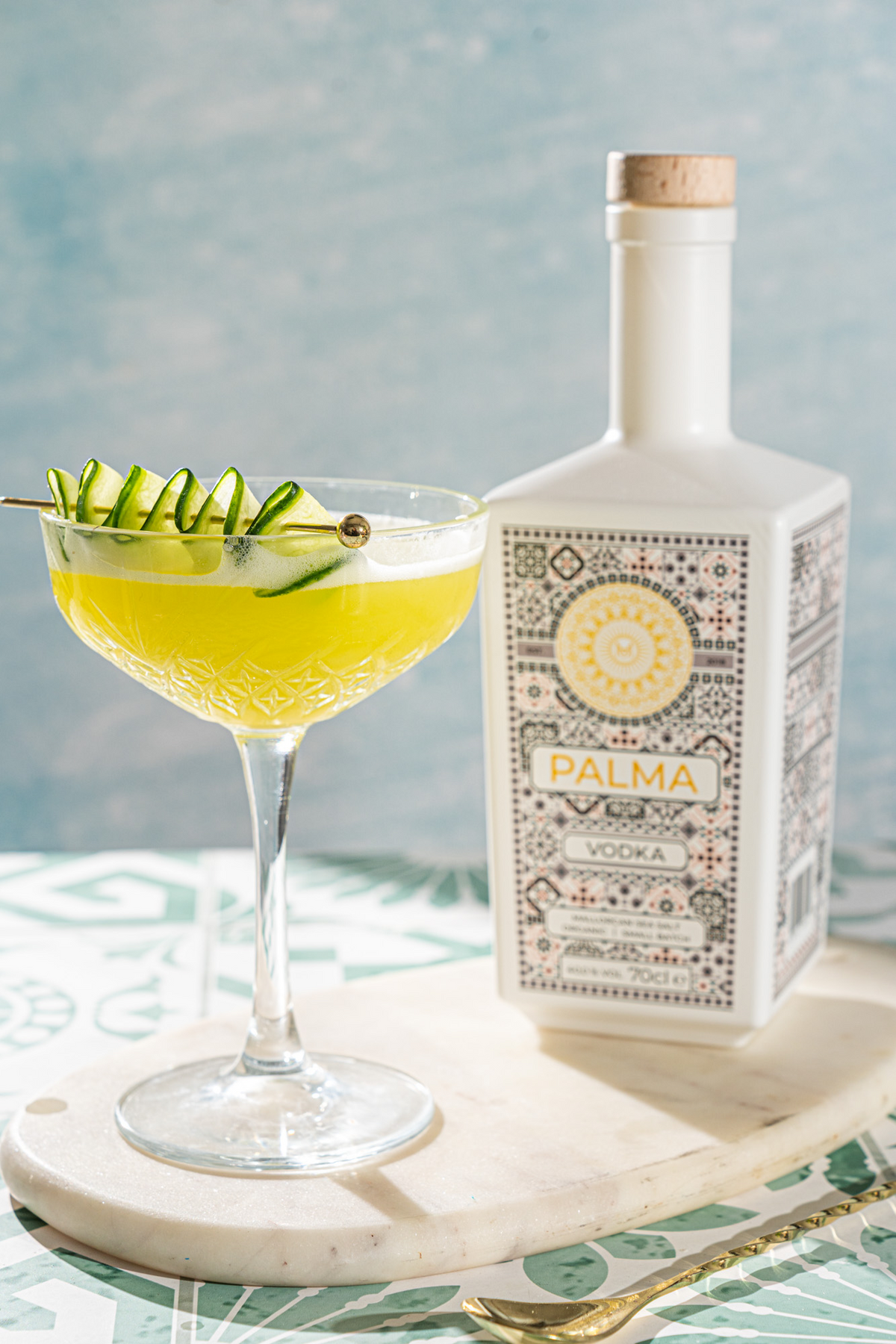 Palma Vodka cocktail with cucumber